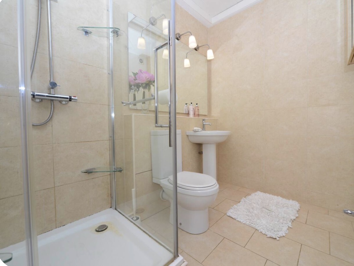 Travertine Shower Room