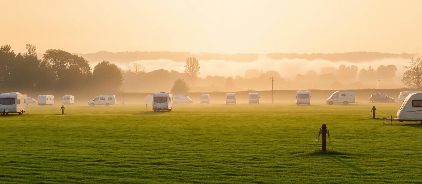 Misty morning at Knights Folly Farm