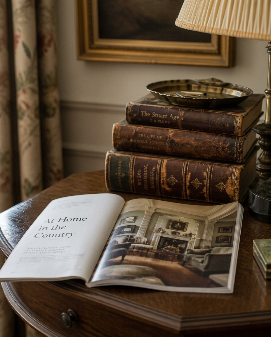 Books and a country magazine