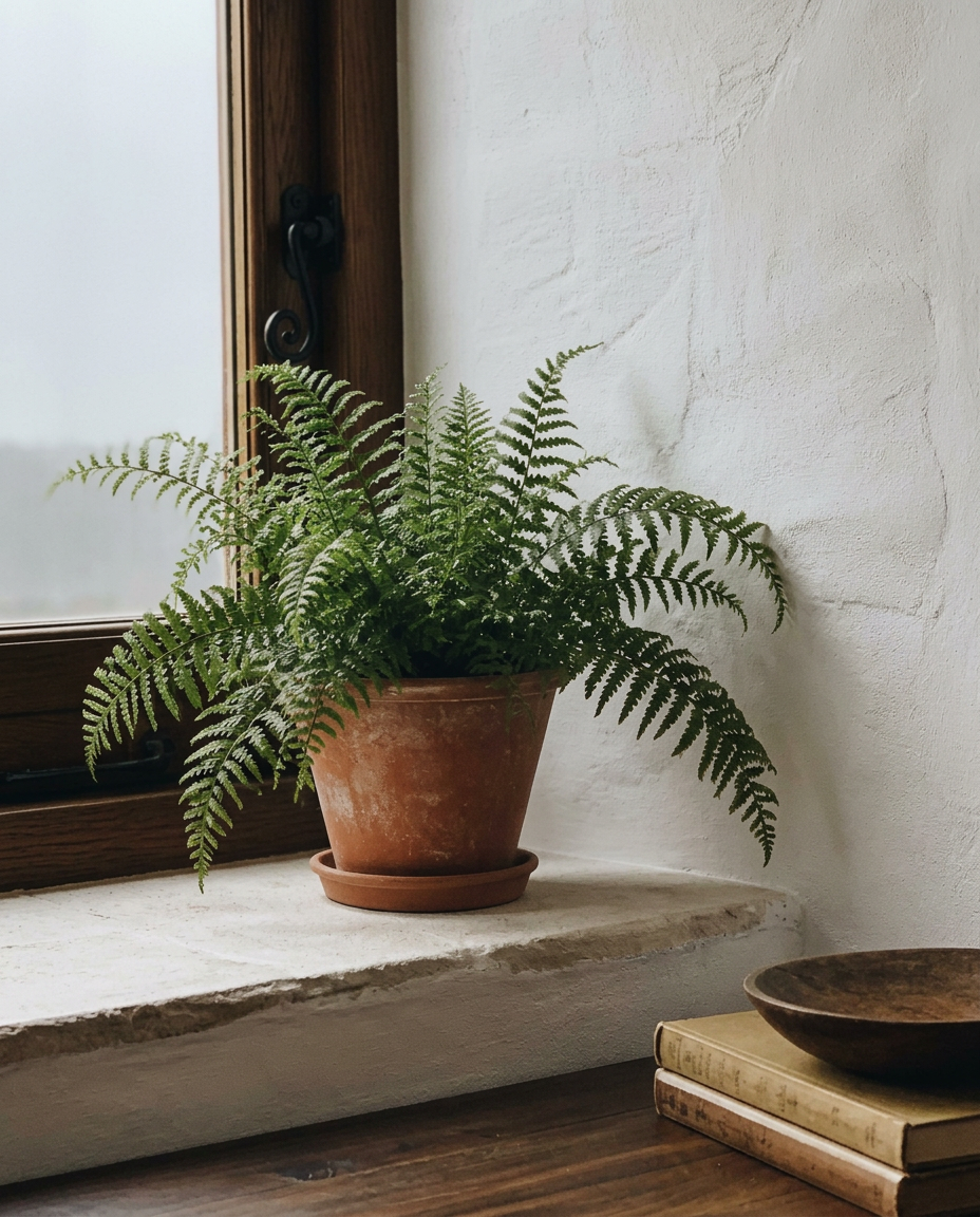Fern on a windowsill