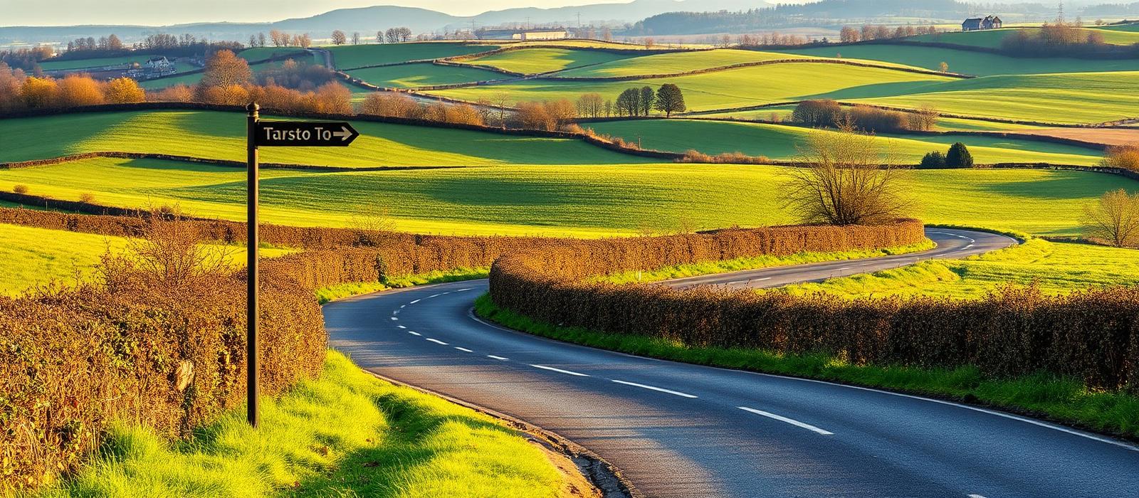 Countryside road to Bitton