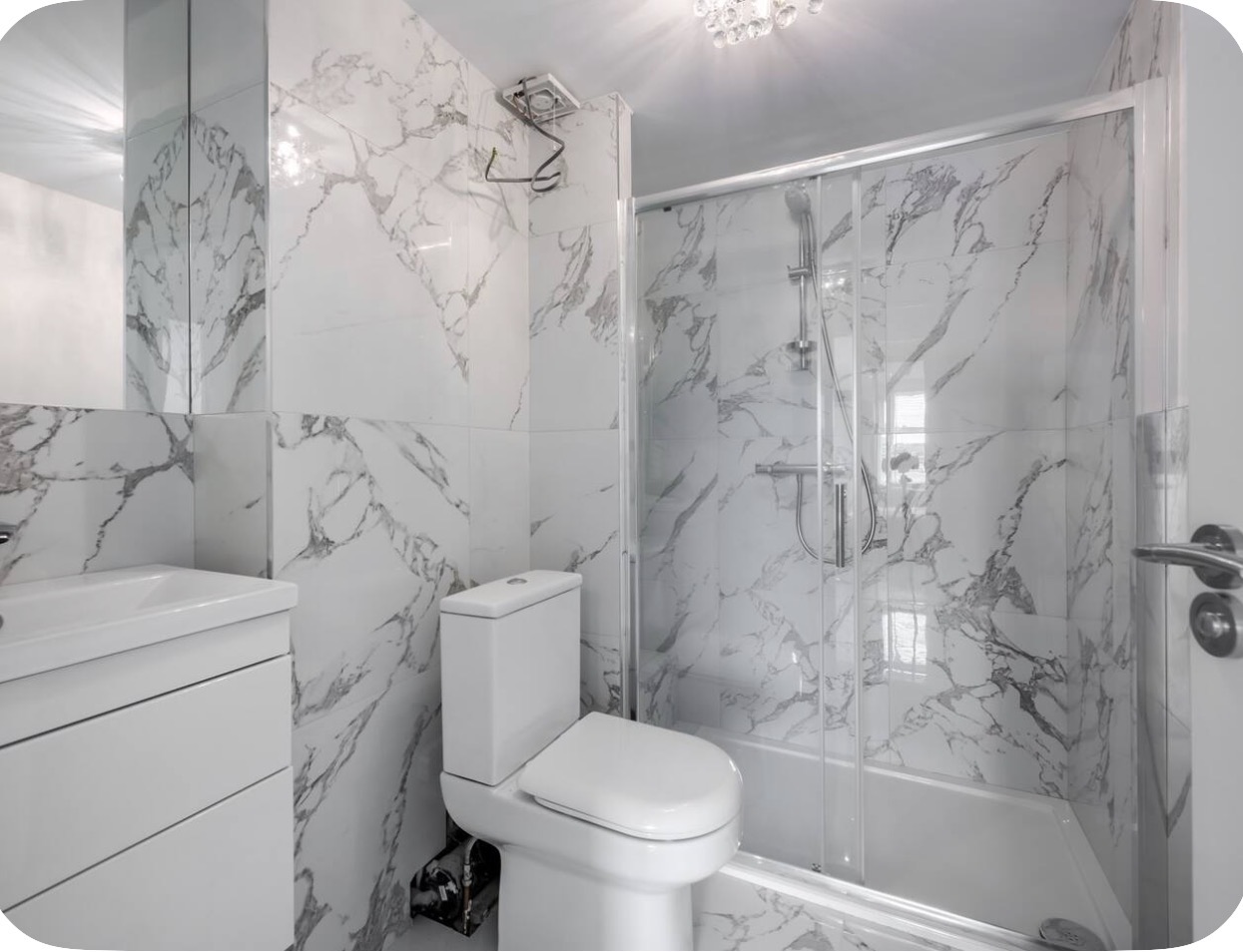 Four bathrooms